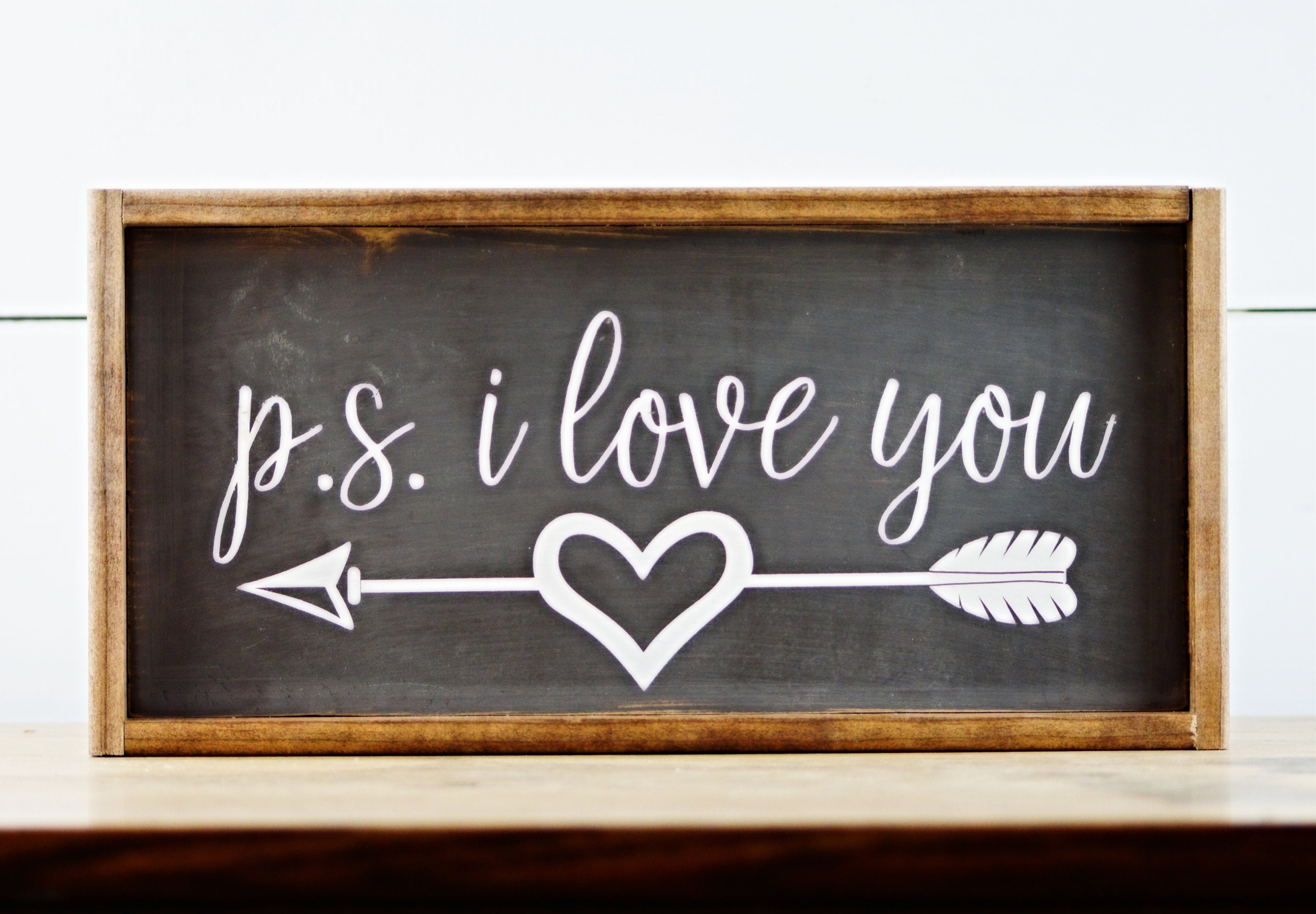 PS I Love You Sign Valentines Day Gift for Wife Valentines Etsy