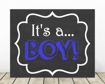 It’s a BOY Chalkboard, Gender Reveal Sign, Gender Announcement Photo Prop, Baby Boy Reveal Sign, Maternity Pictures Prop, Baby Shower Sign