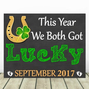 pregnancy announcement ideas st patricks day