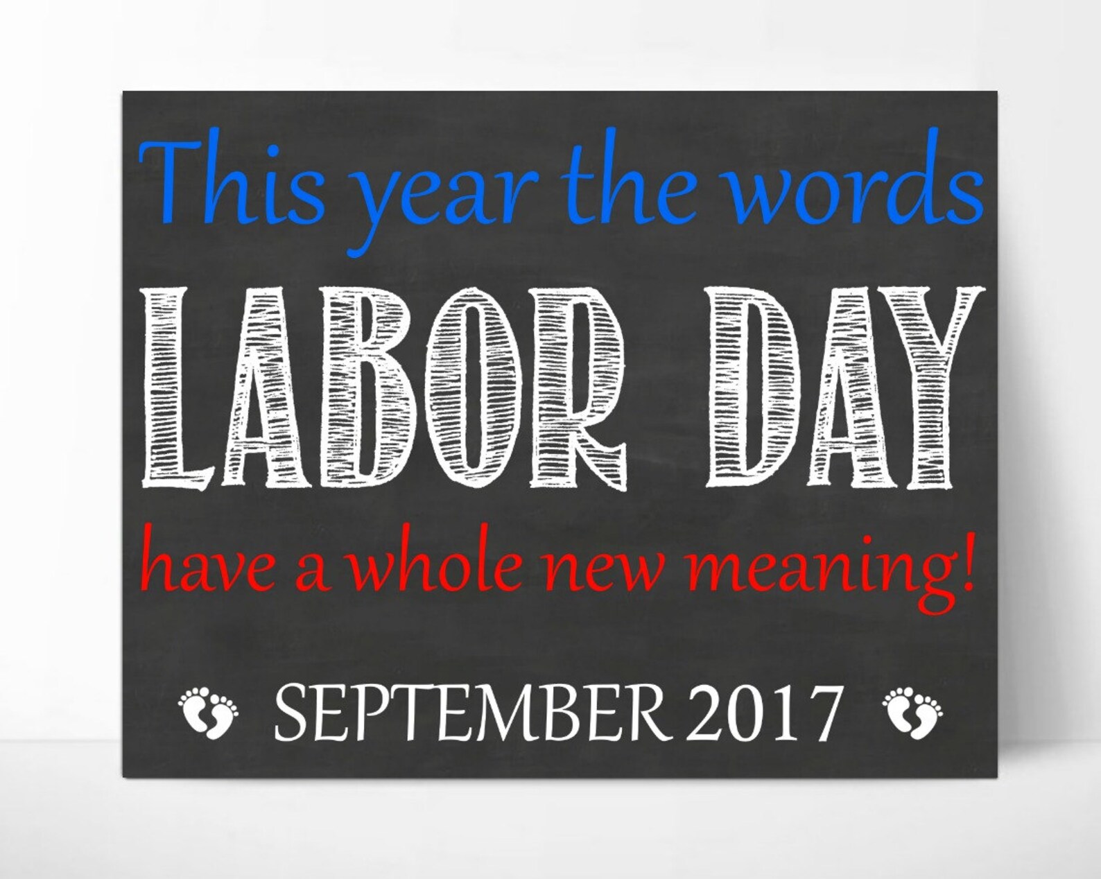 Labor Day Pregnancy Announcement Baby Announcement Pregnancy Etsy