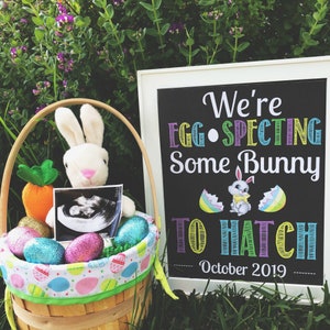 easter birth announcement