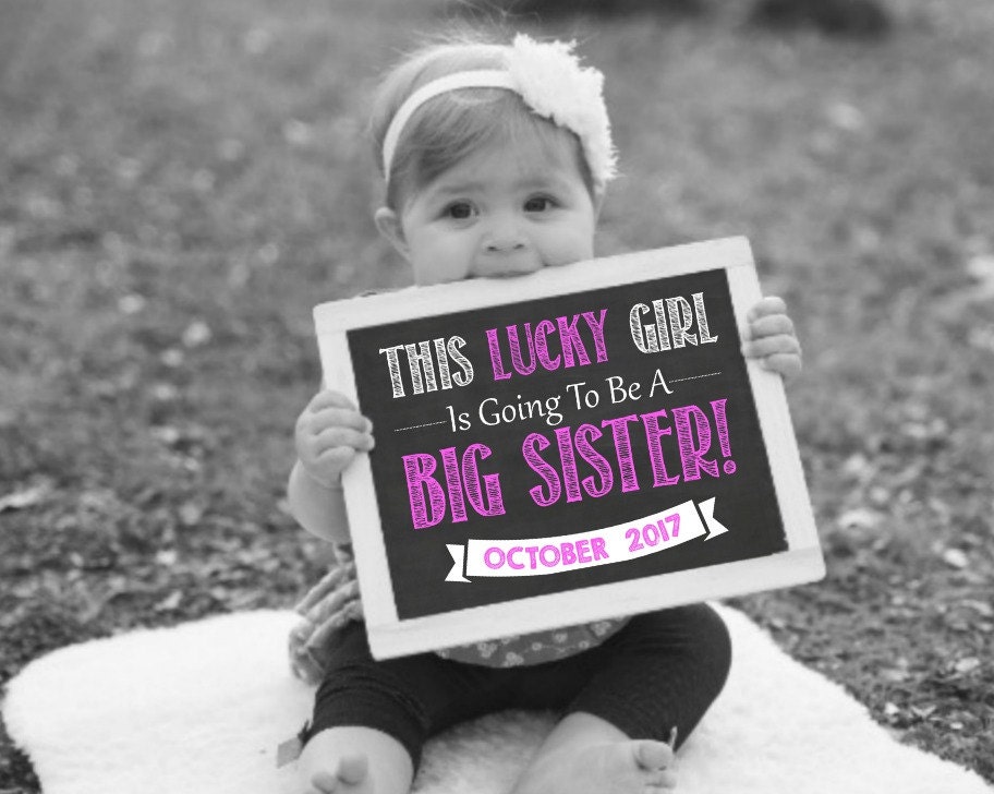 Big sister birth best sale announcement