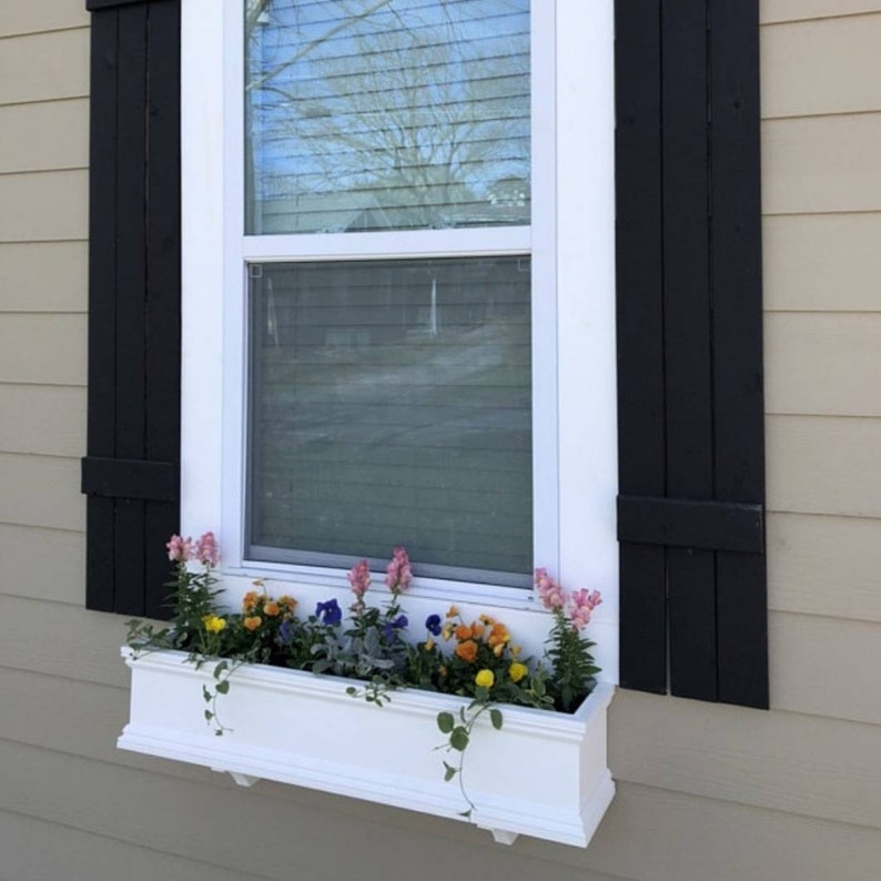 PVC Window Flower Box No rot flower window boxes | Etsy