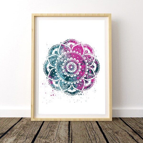 Bohemian Bedroom Wall Art, Boho Girl Wall Decor, Yoga Gift Art, Gift For Yogis, Wall Hanging Mandala, Top Selling Shops, Yoga Wall Art