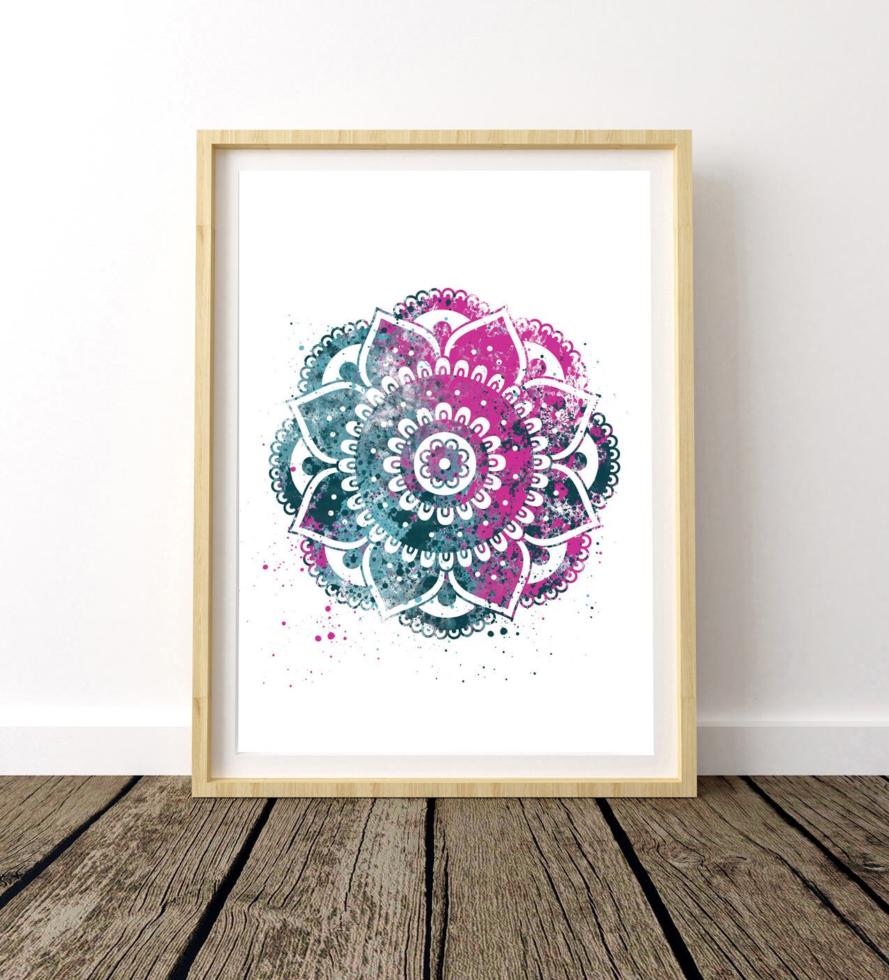 Bohemian Bedroom Wall Art Boho Girl Wall Decor Yoga Gift ...
