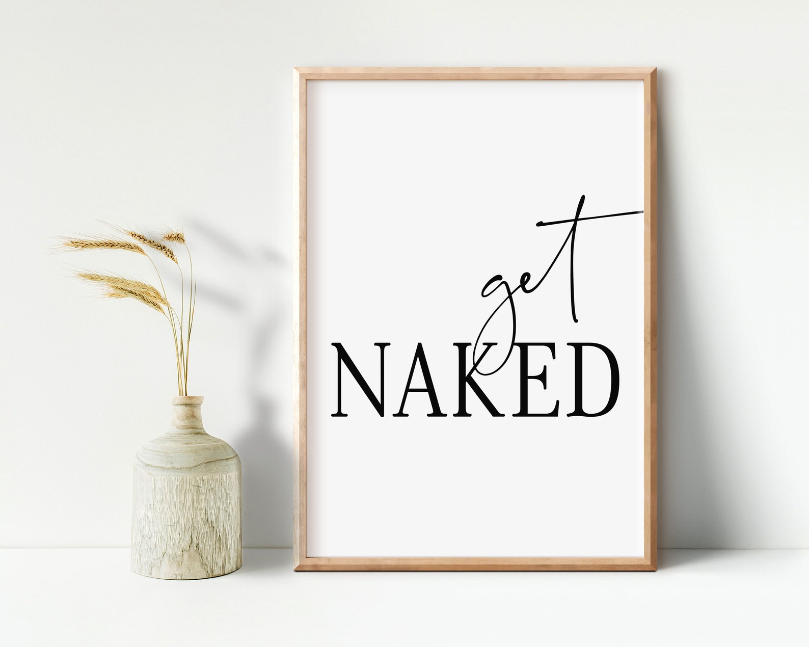 Get Naked Instant Download Printable Wall Art Digital - Etsy