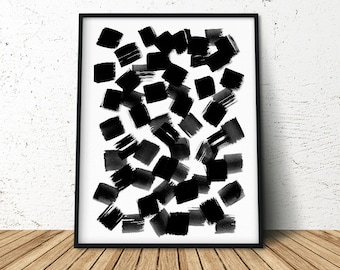 Black and White Abstract Art Print | Minimalist Art Print | Abstract Wall Art | Modern Minimalist Wall Decor | Minimalist Painting