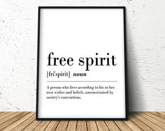Free Spirit Quotes Etsy