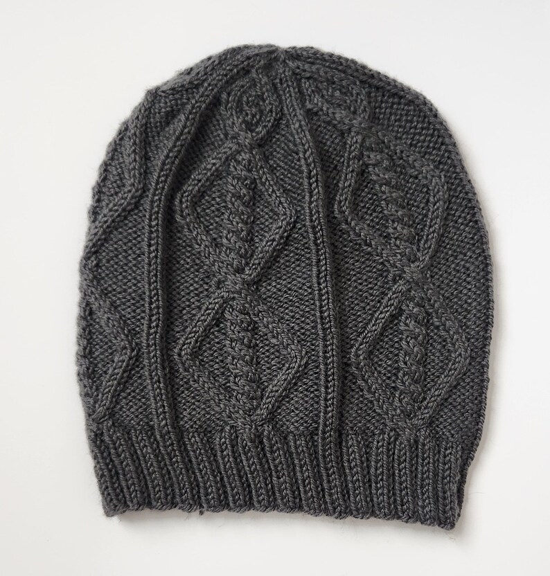 Digital Knitting Pattern Cabled Hat Knitting Pattern Digital Download image 2