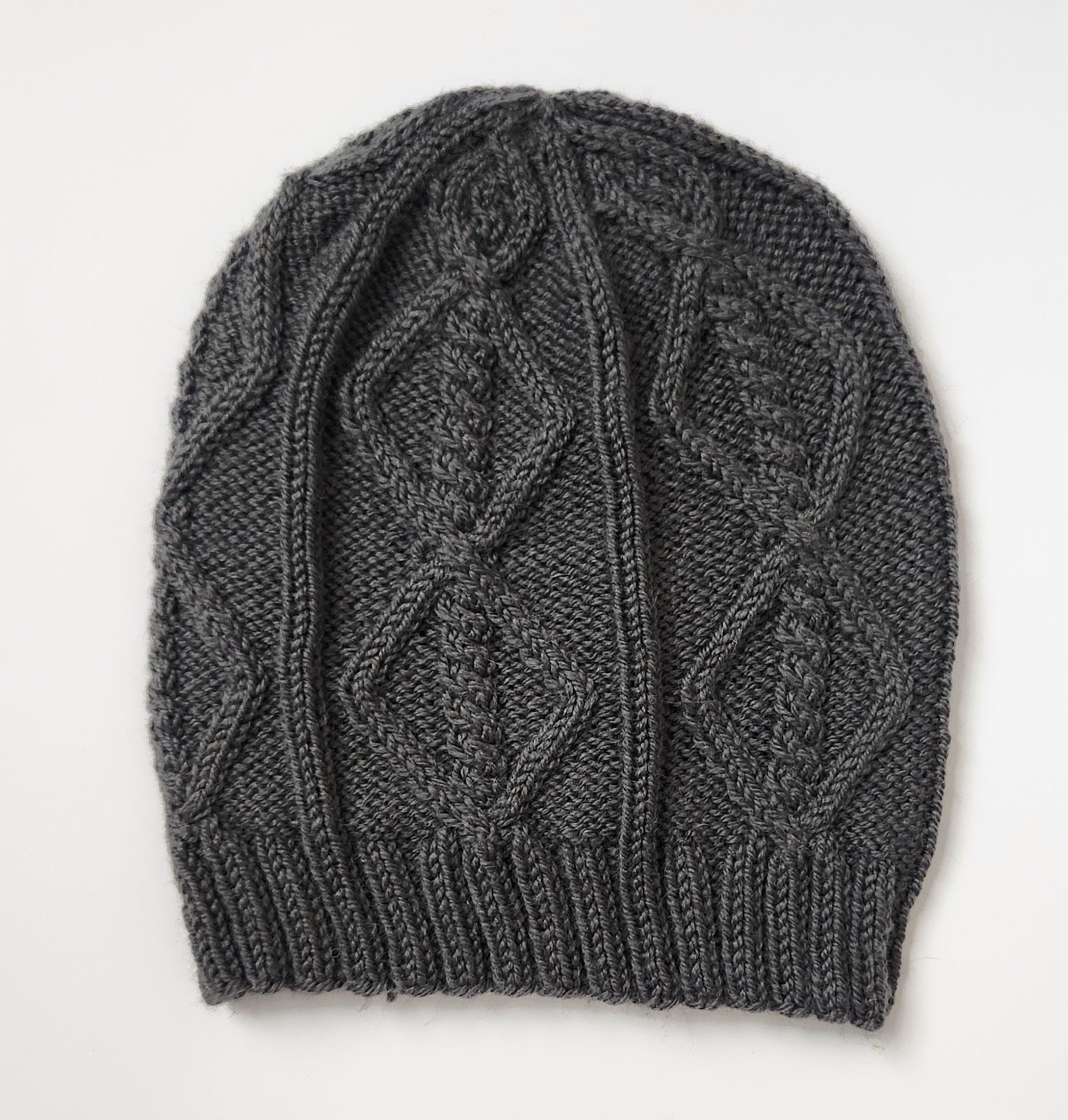 Digital Knitting Pattern Cabled Hat Knitting Pattern - Etsy
