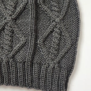 Digital Knitting Pattern Cabled Hat Knitting Pattern Digital Download image 4
