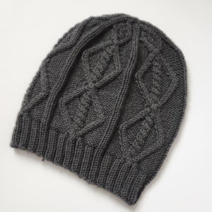 Digital Knitting Pattern | Cabled Hat Knitting Pattern | Digital Download