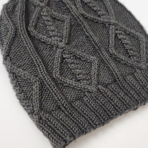 Digital Knitting Pattern Cabled Hat Knitting Pattern Digital Download image 3