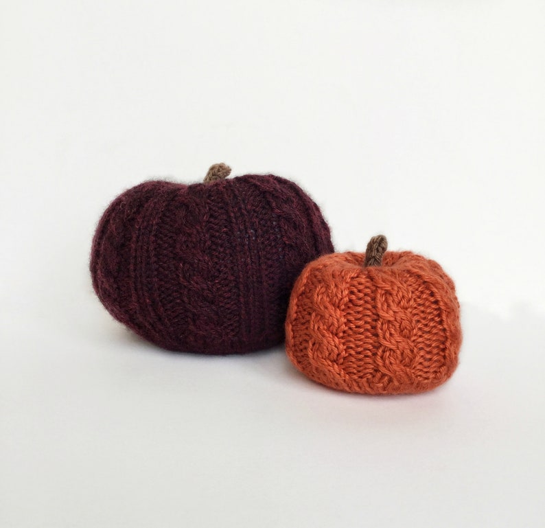 Digital Knitting Pattern Knit Pumpkins Hello Gourdgeous image 0