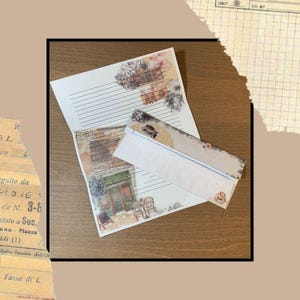 Paquete de papelería para cafetería: papel para escribir imprimible, invitaciones, descarga digital, hojas rayadas y sin rayar, hojas de diario