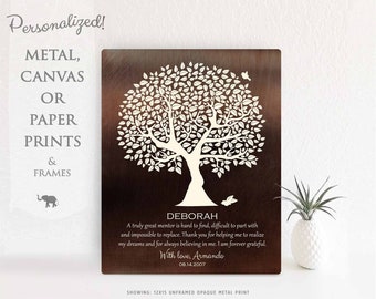 gift ideas for dissertation supervisor Gift For Mentor, Personalized, Supervisor or Corporate Award, Retirement Coworker Gift, Custom Canvas or Paper Print, or Metal Plaque 1392