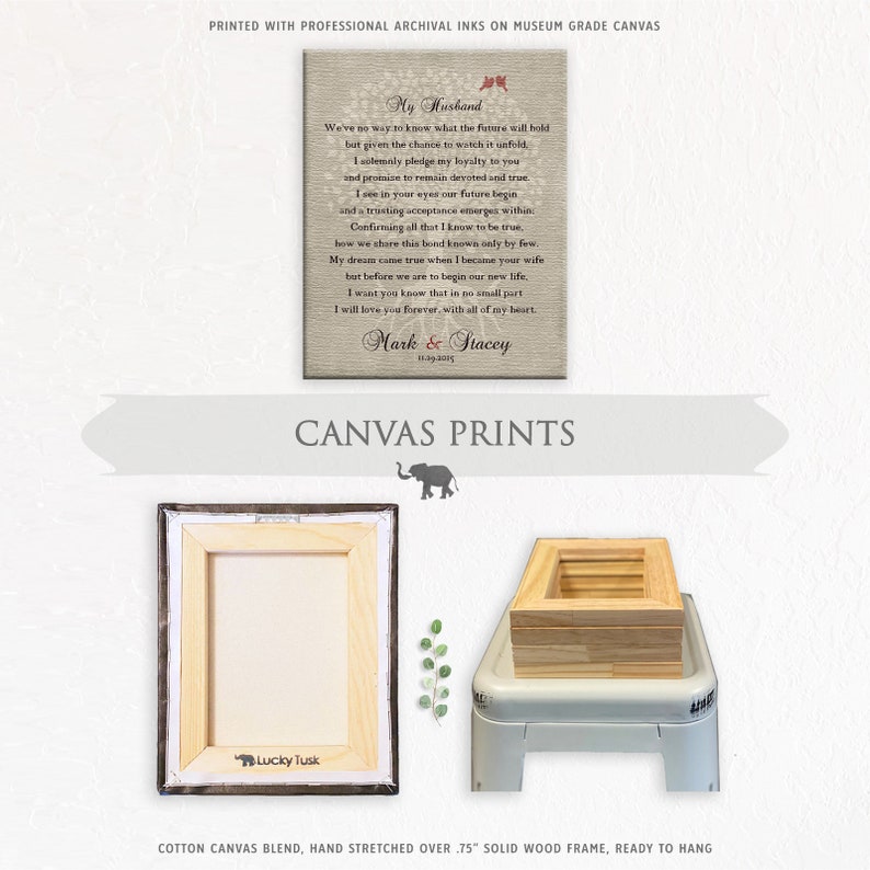 Gift for Husband on Wedding Day From Wife Pledge My Love Poem Etsy