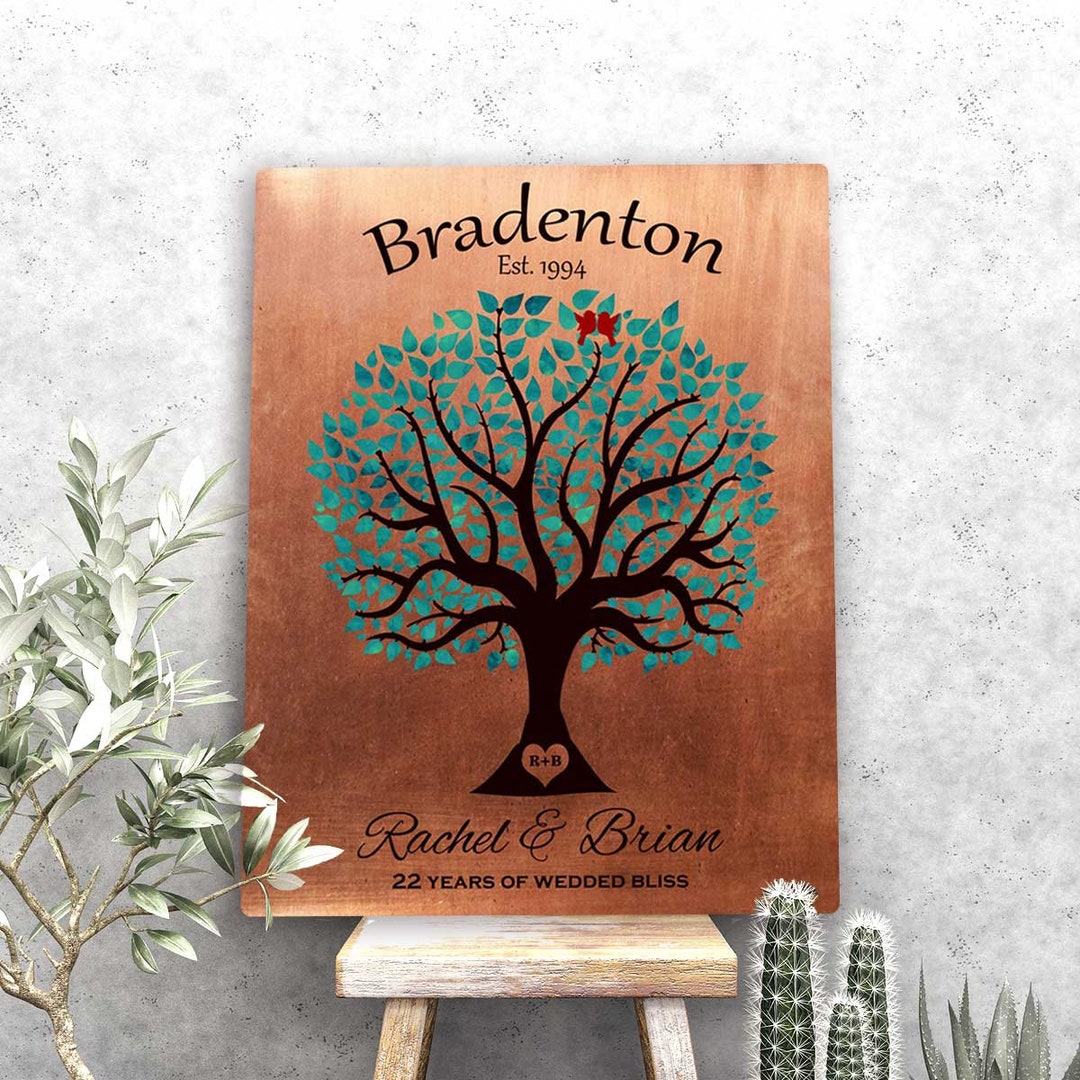 22nd Anniversary Gift Copper Anniversary Gift 22 Year Traditional Gift