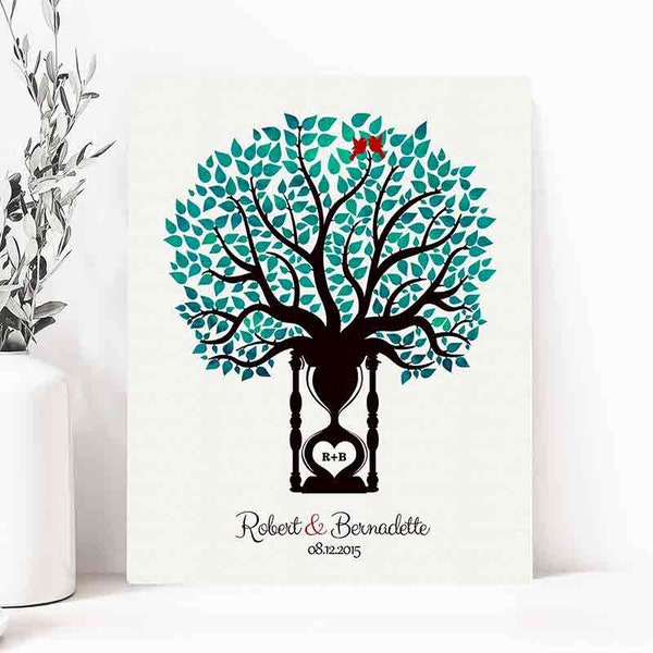 1st Wedding Anniversary Gift Clock Etsy