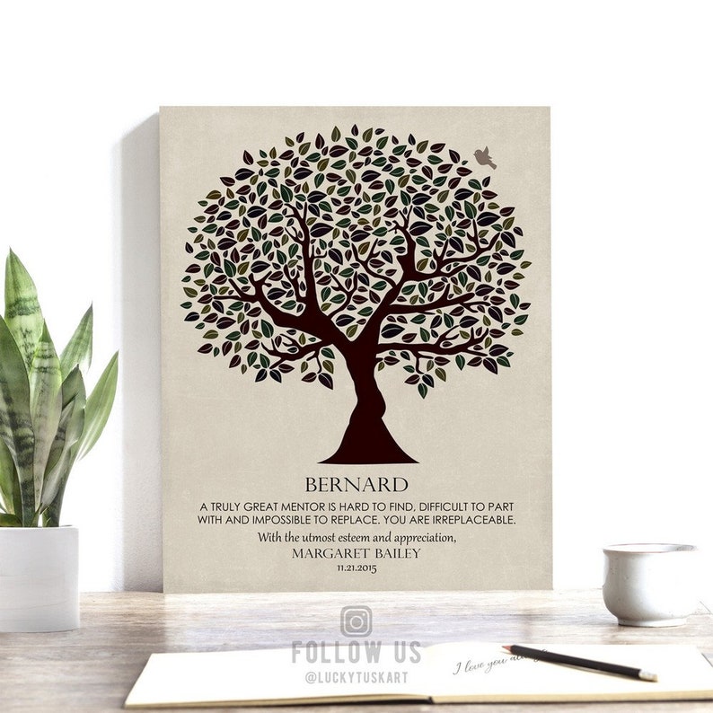 Mentor Gift Personalized Gift For Boss Gift For Colleague Etsy