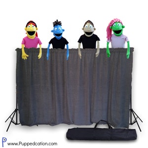 Escenario de marionetas para el aula: teatro de marionetas portátil con trípode y BOLSA