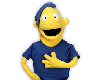 Customizable Boy Puppet #3 - Professional puppet (available in black light)