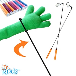 ORANGE Puppet Arm Rods Pair - Jr. Rods™