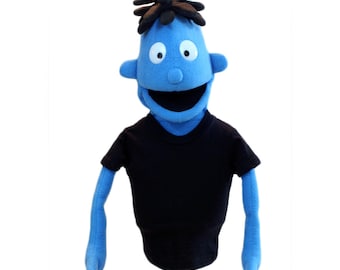 Hand Puppet - Customizable Boy Puppet #1 - Professional puppet (available in black light)