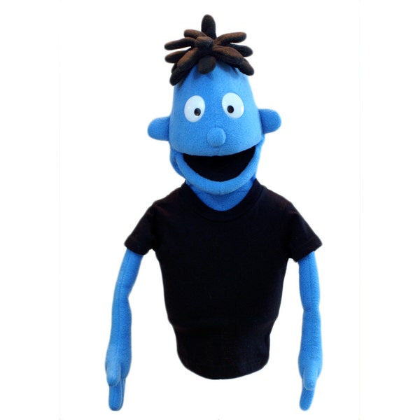 Hand Puppet - Customizable Boy Puppet #1 - Professional puppet (available in black light)