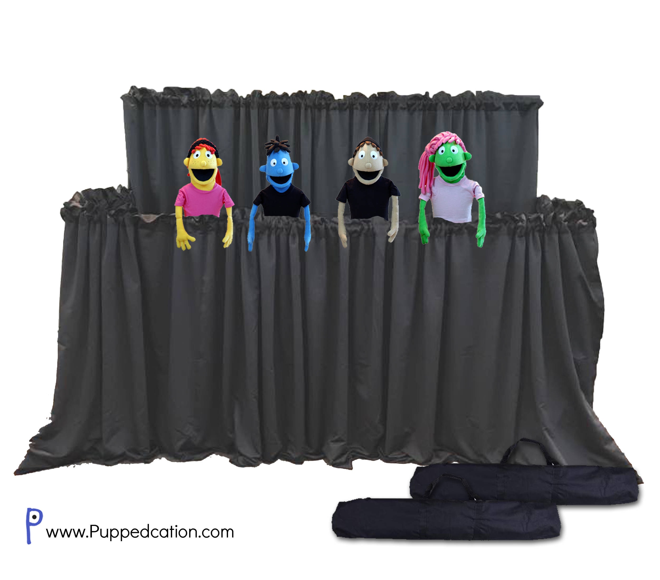 Classroom Puppet Stage XL 2 Tier Portable Tripod Puppet Theater W/bag Stage,  Ministry 