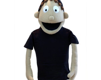 Customizable Boy Puppet #2 - Professional puppet (available in black light)