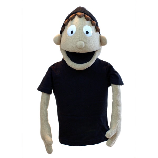 Customizable Boy Puppet #2 - Professional puppet (available in black light)