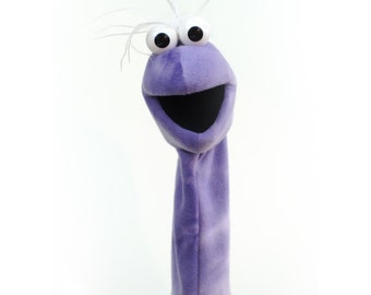 Hand Puppet - PURPLE Tie-Dye Playful Puppet Pal™