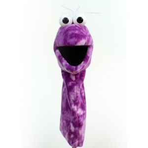 Hand Puppet - DARK PURPLE Tie-Dye Playful Puppet Pal™