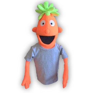 Black Light Hand Puppet - Aanpasbare Boy Puppet # 1 - Professionele pop