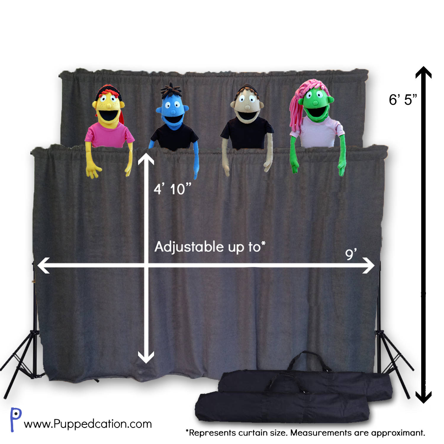 Classroom Puppet Stage XL 2 Tier Portable Tripod Puppet Etsy