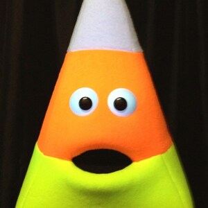 Hand Puppet - Candy Corn Puppet - Professional Black Light Puppet - Etsy