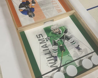 Custom Hockey Sling Game: Family Fun, Adult Game (22&quot;x12&quot;)