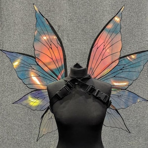 Moving Fairy Wings, app-gestuurde animatronic Cosplay Wings, prachtige kostuumvleugels, handgemaakt op bestelling, FlutterWings! Elektrische beweging: