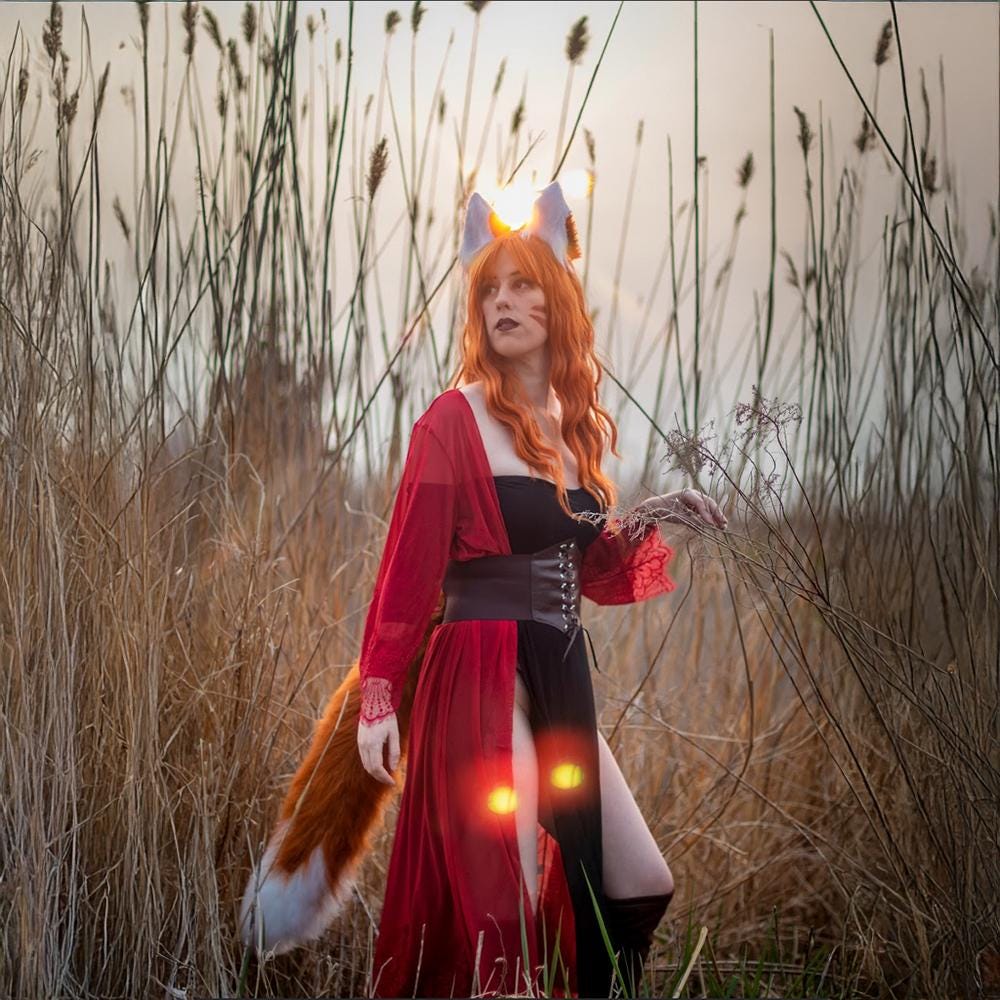 動く耳と尻尾のセット！アニマトロニクスで動く耳と尻尾！両方に