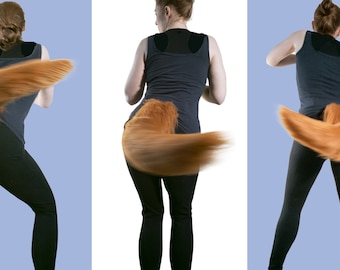 MiTail - the best animatronic Tail, app controlled, built in power, the moving tail you've always wanted! Great cosplay tail, fursuit tail!