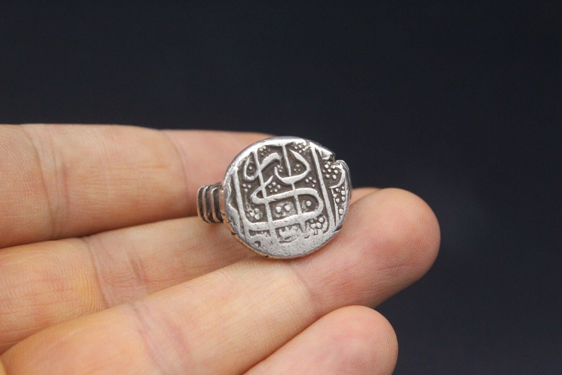 Silver Ring Ottoman Empire Jewelry Turkish ring Old Coin Etsy