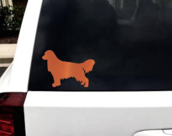 6.5/" GOLDEN RETRIEVER vinyl decal car window laptop sticker dog breed rescue