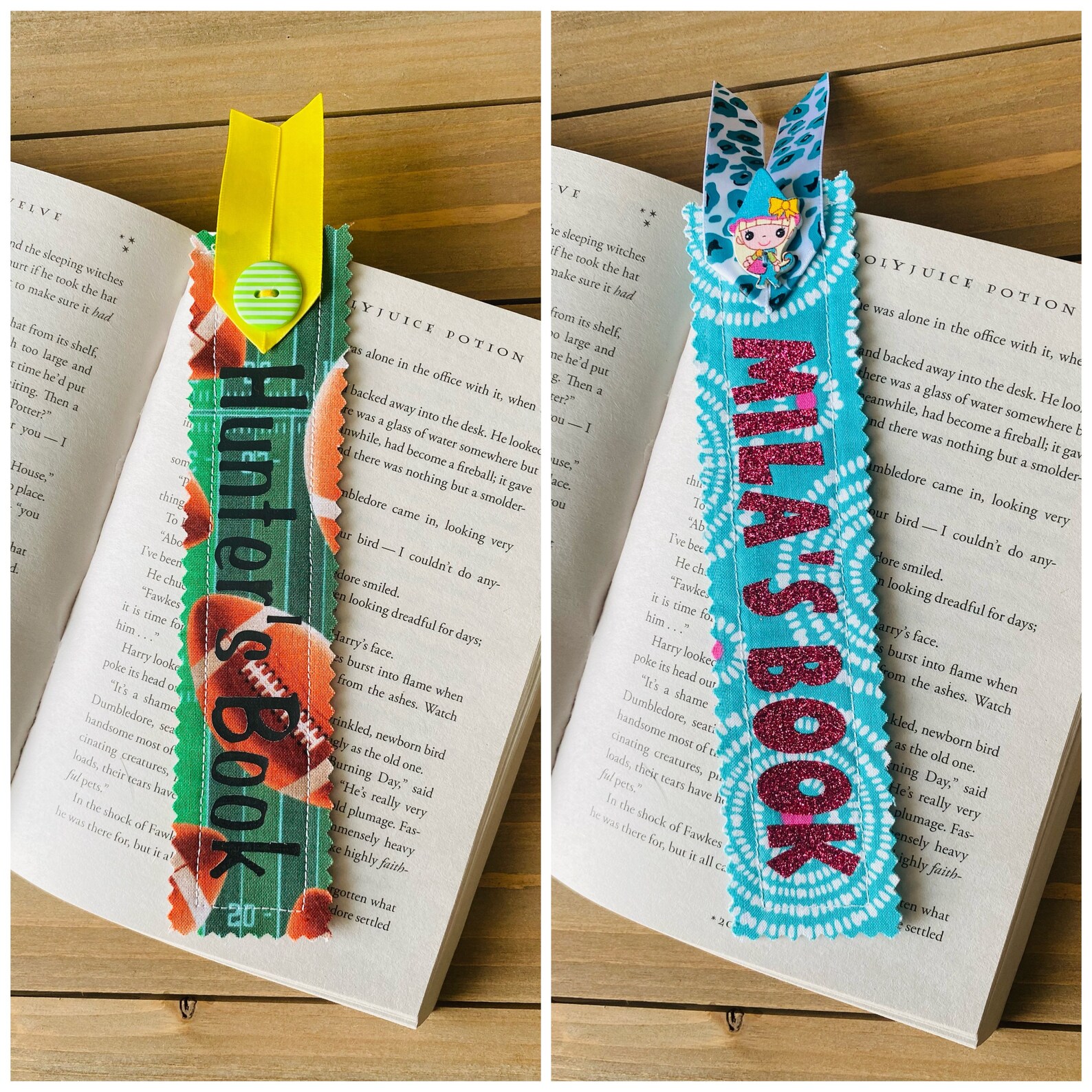 Fabric Bookmarks Etsy