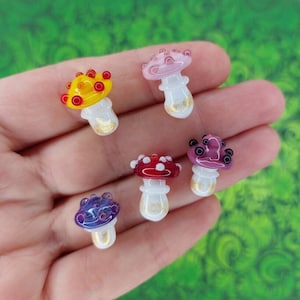 Поганка ручной работы многоцветные грибы Бусины Разный цвет мухомор светильник стеклянные шармы Ремесленные стеклянные бусины