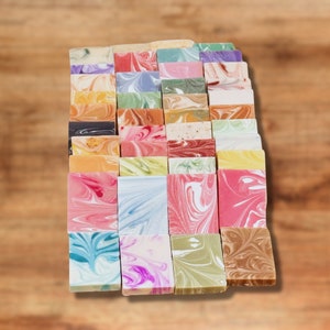 40 Mini Homemade Soaps: Party Favors for Bridal Shower or Wedding