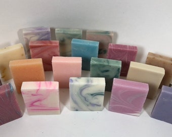 50 bulk mini soap baby shower favors, bridal shower, diy unwrapped soap bars, anniversary celebration