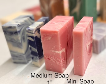 60 assorted mini soap party favors, bridal baby shower wedding favours, unwrapped Bulk pack, guest gift for teachers 1.2 oz soap bars