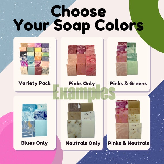 60 Assorted Soap Bars, Mesh Gift Bags, Party Favors