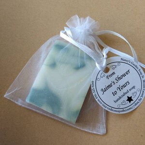 Mix 25 mini Soaps Baby Shower Favors, wrapped or unwrapped, small guest size soap bars wedding gifts for guests, bridal party bulk wholesale image 4